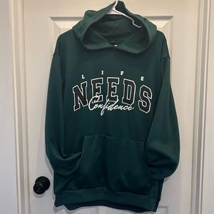 SHEIN Graphic Hoodie Green SIZE: 2XL new without tags